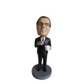 Stock Body Corporate/Office Executive Drinking Coffee Male Bobblehead